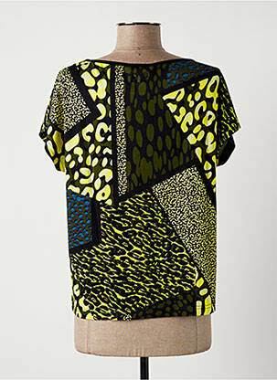 Tricou elasticitate mâneci scurte verde PAUL BRIAL femeie
