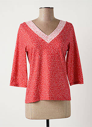 Tricou mâneci 3/4 mâneci 3/4 roșu PAUL BRIAL femeie