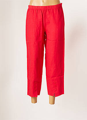 Pantalon trei sferturi roșu G!OZE femeie