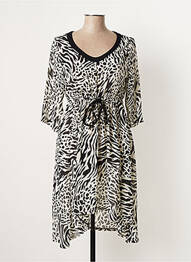 Rochie midi croială fluidă mâneci 3/4 negru G!OZE femme