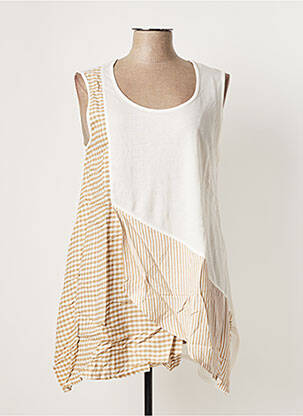 Tunică fără mâneci alb G!OZE femeie