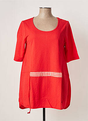 Tunică mâneci scurte roșu G!OZE femeie