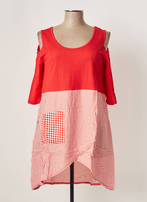 Tunică mâneci lungi roșu G!OZE femeie