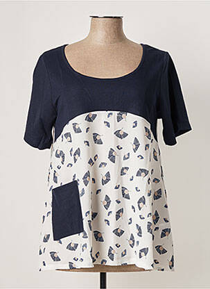 Tunică mâneci scurte albastru G!OZE femeie