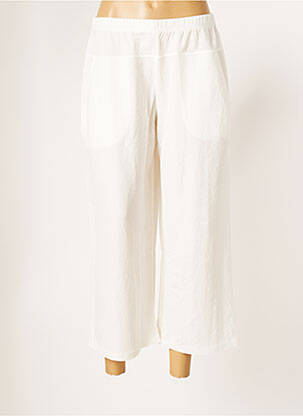 Pantalon trei sferturi alb G!OZE femeie