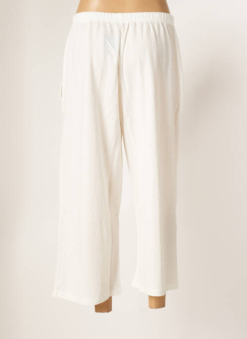 Pantalon trei sferturi alb G!OZE femeie