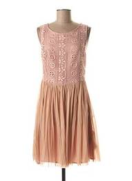 Rochie midi fără mâneci fără mâneci roz JAVIER SIMORRA femme