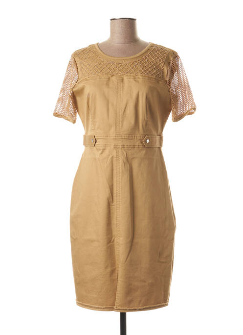 Rochie midi bej FUEGO WOMAN femeie