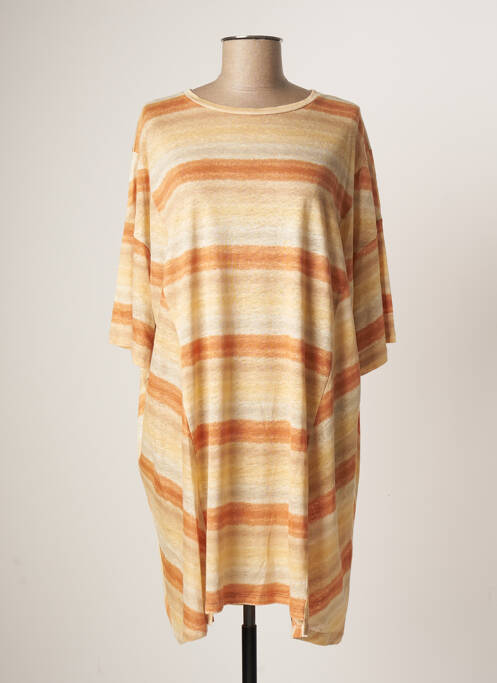 Tunică mâneci scurte bej OTTOD'AME femeie