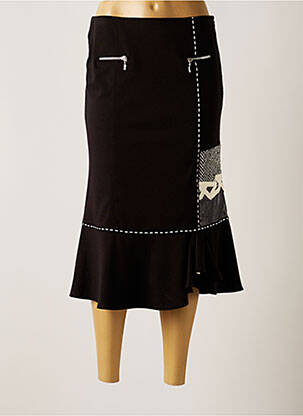 Fustă midi negru FUEGO WOMAN femeie