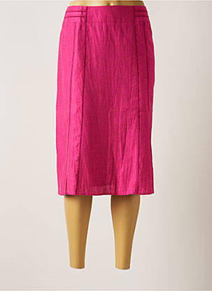 Fustă midi roz FRANK WALDER femeie