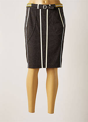 Fustă midi gri LESLIE femeie