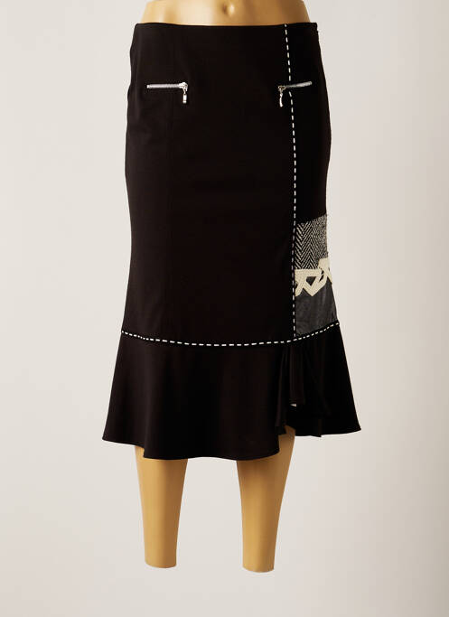 Fustă midi negru FUEGO WOMAN femeie