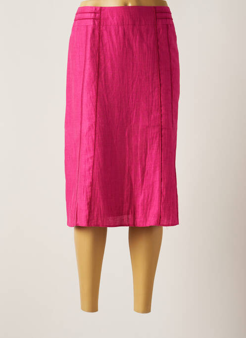 Fustă midi roz FRANK WALDER femeie