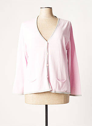 Vestă cu mâneci lungi roz LUCIA femeie