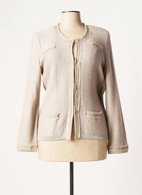 Vestă cu mâneci lungi maro LUCIA femeie