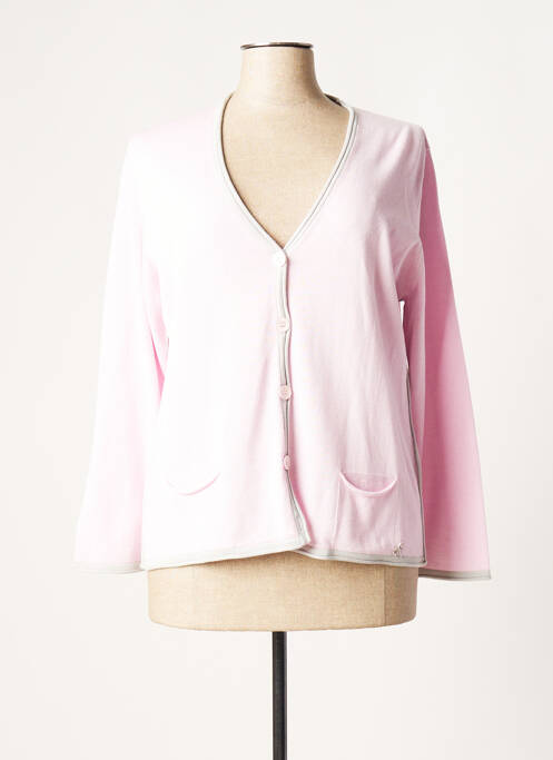 Vestă cu mâneci lungi roz LUCIA femeie