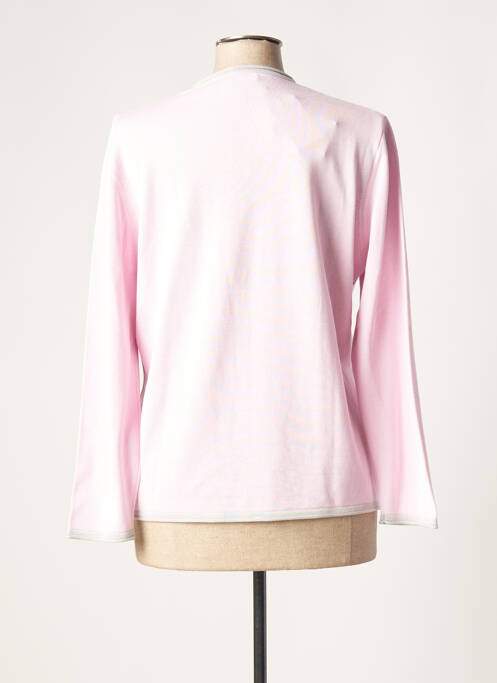 Vestă cu mâneci lungi roz LUCIA femeie