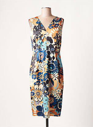 Rochie midi imprimeu floral fără mâneci albastru MOLLY BRACKEN femeie