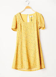 Rochie scurtă mâneci scurte mâneci scurte galben MOLLY BRACKEN femeie