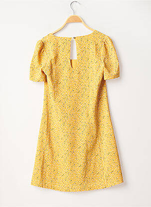 Rochie scurtă mâneci scurte mâneci scurte galben MOLLY BRACKEN femeie