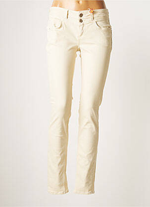 Pantalon slim bej STREET ONE femeie