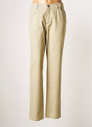 Pantalon drept bej BRUNO SAINT HILAIRE femeie