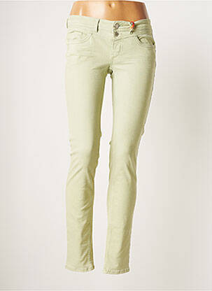 Pantalon slim talie joasă talie joasă verde STREET ONE femeie