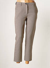 Pantalon 7/8 elasticitate mărime normală maro CHATTAWAK femme