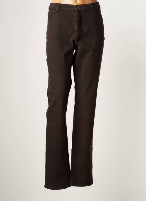 Pantalon drept maro BRUNO SAINT HILAIRE femeie
