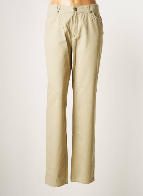 Pantalon drept bej BRUNO SAINT HILAIRE femeie