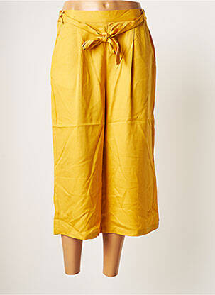 Pantalon trei sferturi galben JULIE GUERLANDE femeie
