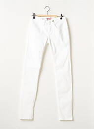Pantalon slim broderie cu nituri mărime normală alb STREET ONE femme