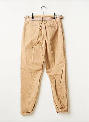 Pantalon chino închidere cu fermoar sub clapetă cu nasturi talie înaltă bej TOMMY HILFIGER femeie