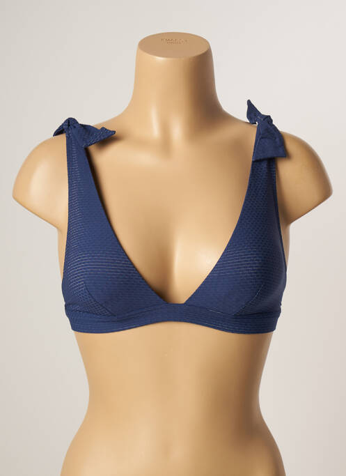 Sutien de costum de baie elasticitate top triunghiuri albastru SIMONE PERELE femme