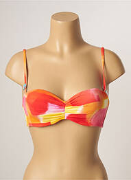 Sutien de costum de baie elasticitate top bentiță portocaliu CHERRY BEACH femeie