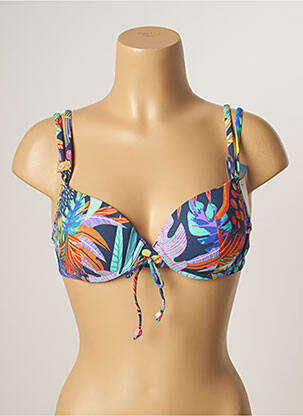 Sutien de costum de baie elasticitate top sutien modelat albastru CHERRY BEACH femeie