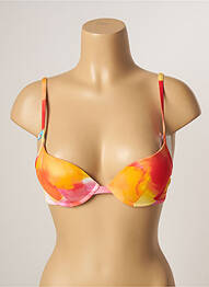 Sutien de costum de baie elasticitate top sutien push-up portocaliu CHERRY BEACH femeie