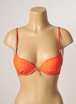 Sutien de costum de baie elasticitate top sutien push-up portocalie CHERRY BEACH femeie