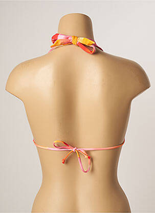 Sutien de costum de baie elasticitate top triunghiuri portocaliu CHERRY BEACH femeie