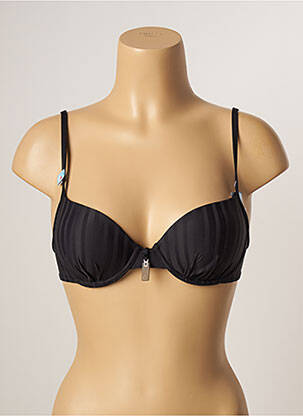 Sutien de costum de baie elasticitate top sutien modelat negru CHERRY BEACH femeie