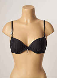 Sutien de costum de baie elasticitate top sutien modelat negru CHERRY BEACH femme