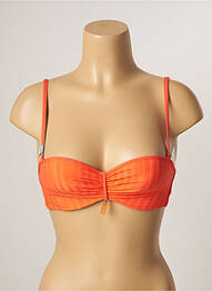 Sutien de costum de baie elasticitate sutien balconet cu decolteu înalt portocaliu CHERRY BEACH femeie