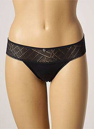 Tanga finisaj dantelă negru FEMILET femme