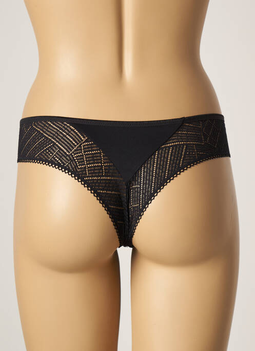 Tanga finisaj dantelă negru FEMILET femme
