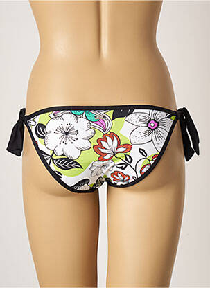 Chiloți de baie imprimeu floral bikini alb CHERRY BEACH femeie