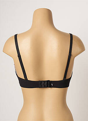 Sutien efect material satinat sutien balconet cu decolteu înalt negru SIMONE PERELE femeie