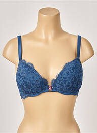 Sutien efect material satinat top sutien modelat albastru TWINSET femeie