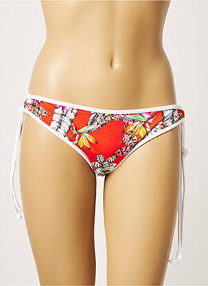 Chiloți de baie imprimeu tie and dye bikini portocalie FREYA femeie