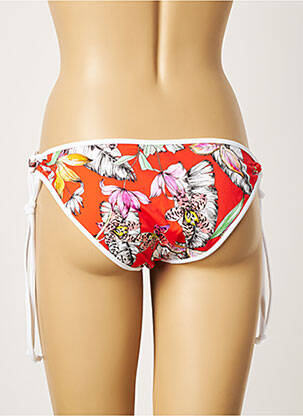 Chiloți de baie imprimeu tie and dye bikini portocalie FREYA femeie